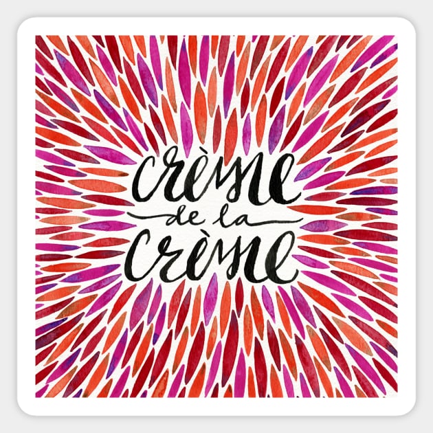 Pink Creme De Le Creme Sticker by CatCoq